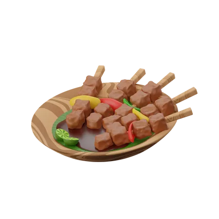 Saciar a comida  3D Icon