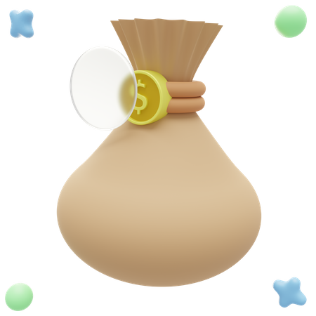 Sack of money  3D Icon