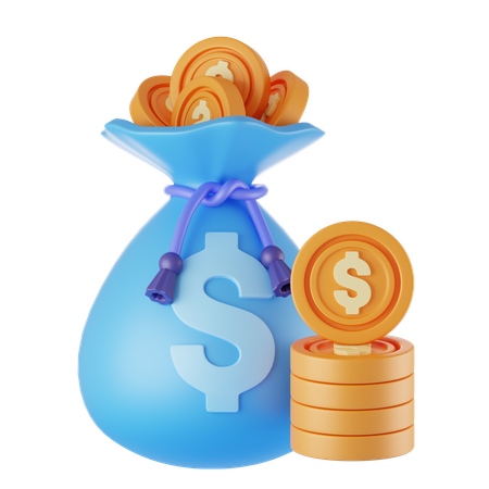 Sack voll Geld  3D Icon
