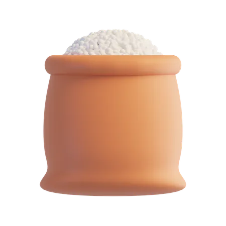 Saco de arroz  3D Icon