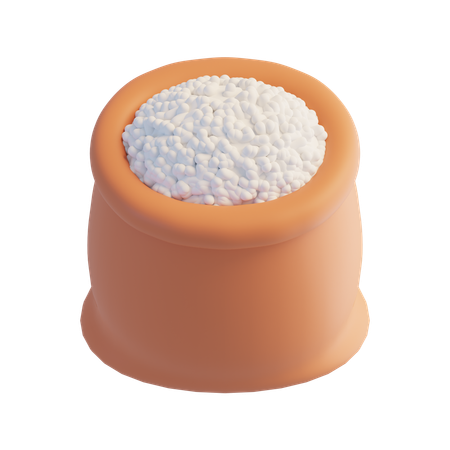 Saco de arroz  3D Icon