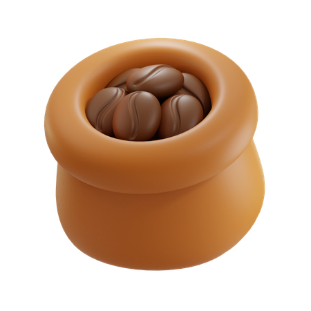 Saco de grãos de café  3D Icon