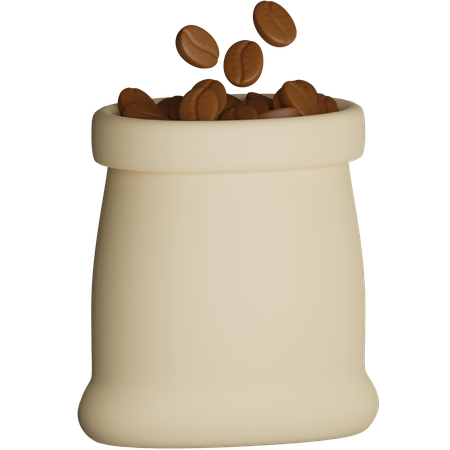 Saco de grãos de café  3D Icon