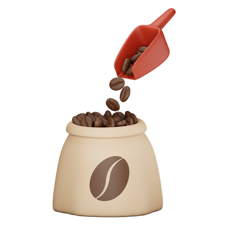 Saco de café  3D Icon