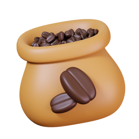 Saco de grãos de café  3D Icon