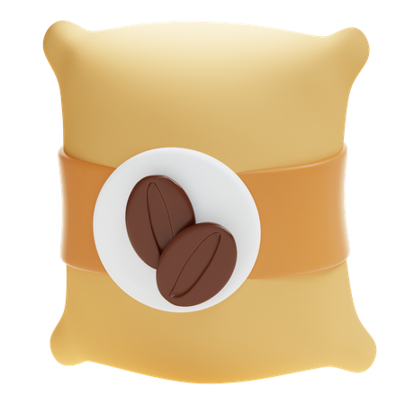 Saco de cafe  3D Icon