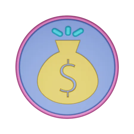 Saco de dinero  3D Icon