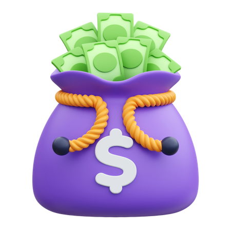 Saco de dinero  3D Icon