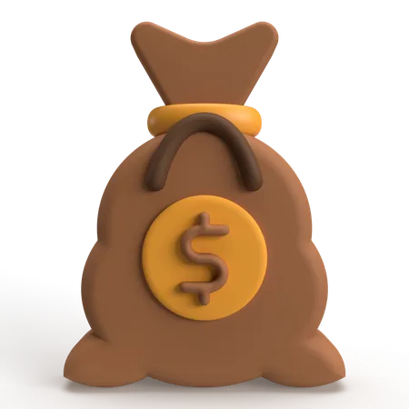 Saco de dinero  3D Icon