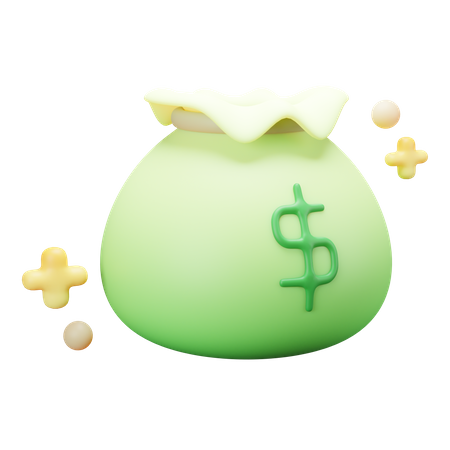 Saco de dinheiro  3D Illustration