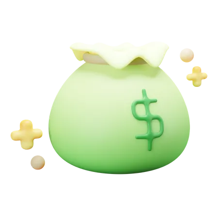 Saco de dinheiro  3D Illustration