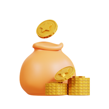 Saco de dinheiro  3D Icon