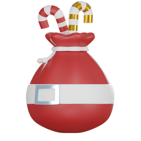 Sacolinha de doces de natal  3D Icon