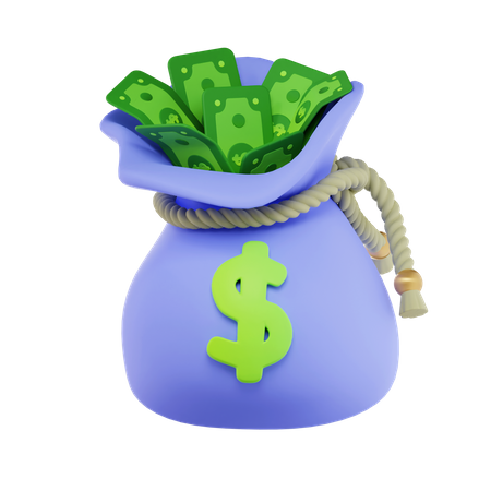 Saco de dólar  3D Icon