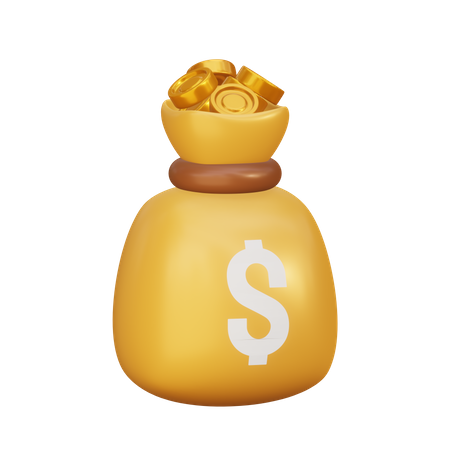 Saco de dólar  3D Icon