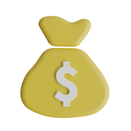 Saco de dólar  3D Icon