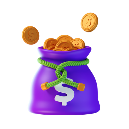 Saco de dólar  3D Icon