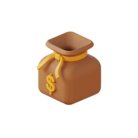 Saco de dólar  3D Icon