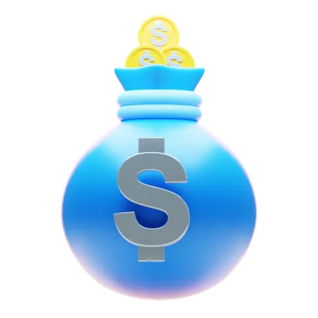 Saco de dolares  3D Icon