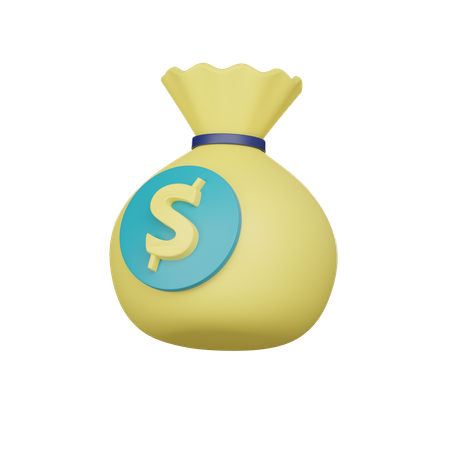 Saco de dolares  3D Icon