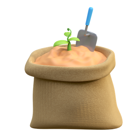 Saco de fertilizante  3D Icon