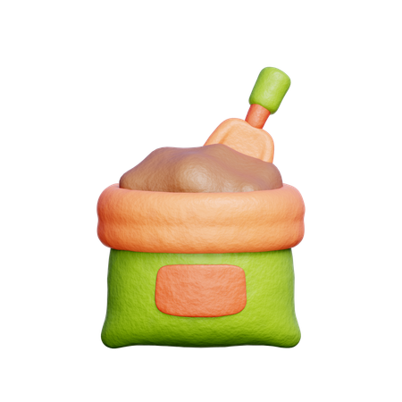 Saco de fertilizante  3D Icon