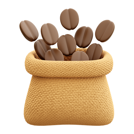 Saco de granos de café  3D Icon