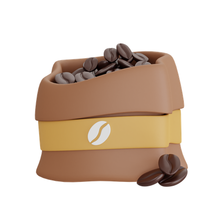 Saco de grãos de café  3D Icon