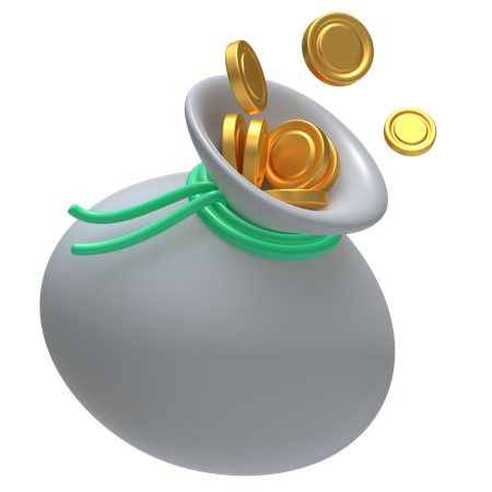 Saco de moedas  3D Icon