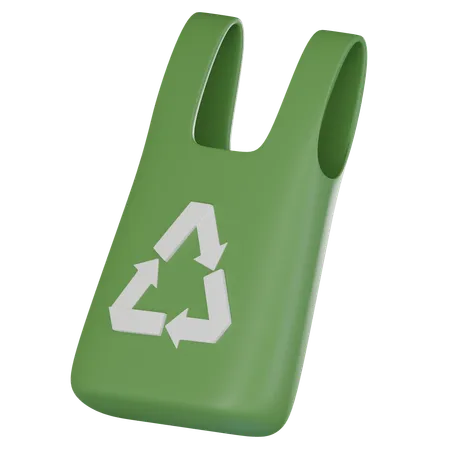 Saco de reciclagem  3D Icon