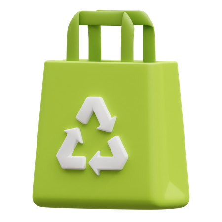 Saco de reciclagem  3D Icon