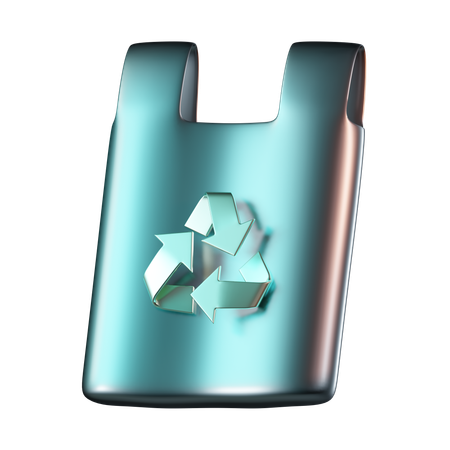 Saco de reciclagem  3D Icon