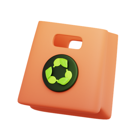 Saco de reciclagem  3D Icon