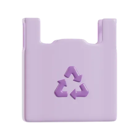 Saco de reciclagem  3D Icon