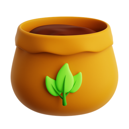 Saco de sementes  3D Icon