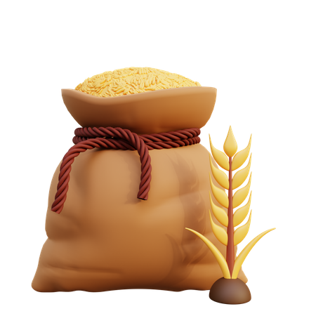 Saco de trigo  3D Icon