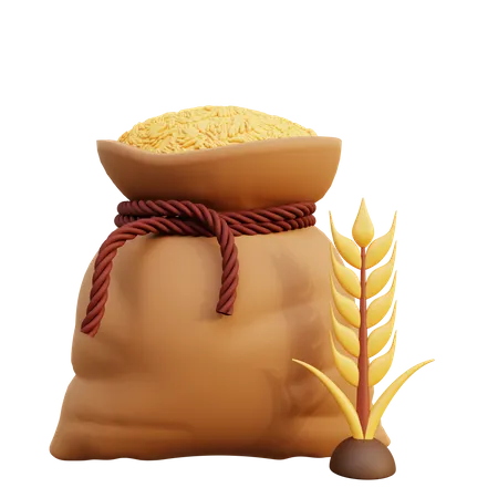 Saco de trigo  3D Icon