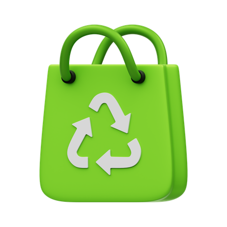 Saco de reciclagem  3D Icon