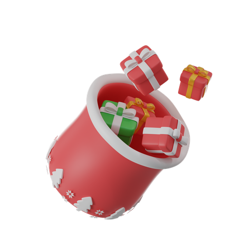 Saco de papa noel  3D Icon