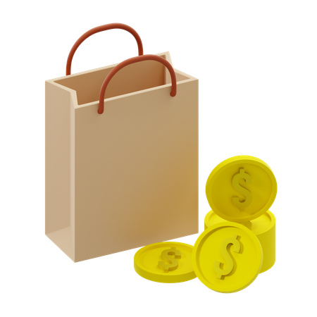 Bolsa de compras  3D Icon