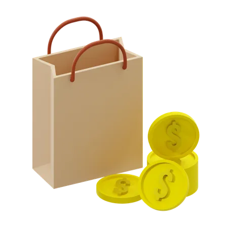 Bolsa de compras  3D Icon