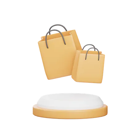 Bolsa de compras  3D Icon