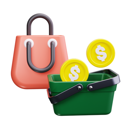 Bolsa de compras  3D Icon