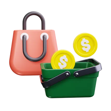 Bolsa de compras  3D Icon