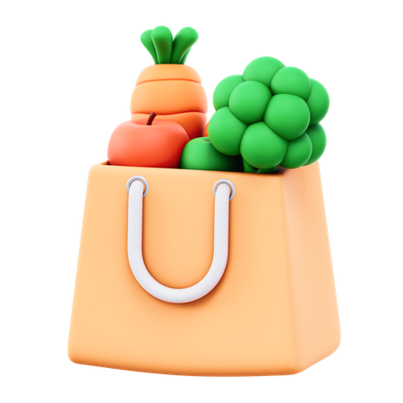 Sacola de compras  3D Icon