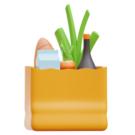 Sacola de compras  3D Illustration