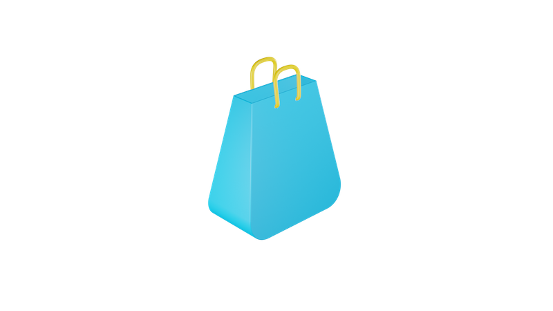 Bolsa de compras  3D Illustration