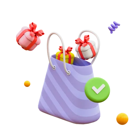 Bolsa de compras  3D Icon