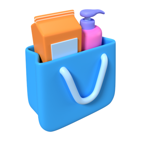 Sacola de compras cheia  3D Icon