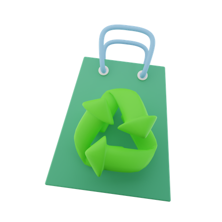 Bolsa verde  3D Icon